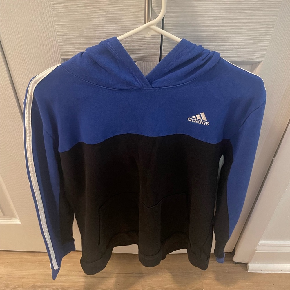 Adidas Royal Blue and Black Hoodie